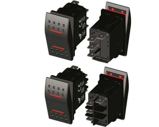 INTERRUTTORE ON-OFF RED LED<